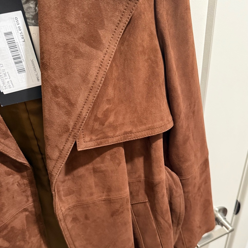 NWT Weekend Max Mara Leather Trench Coat - Picture 12 of 16